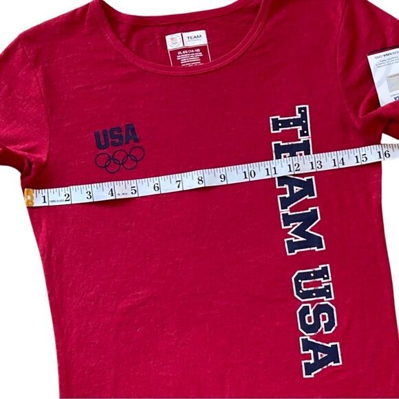 USA Olympic Team Red Burnout T-Shirt • Youth Size XL • NWT - Picture 5 of 8